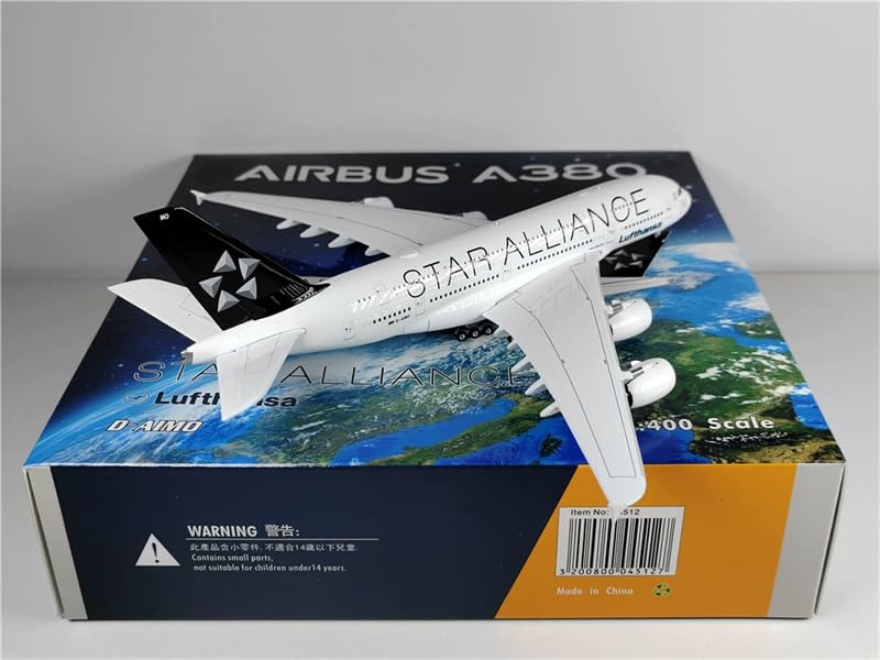 ②1/4 AirbusA380✕3セット 1/400=約20cm ACE HOBBY Para Phoenix para Lufthansa para Airbus A380 D-AIMO Star